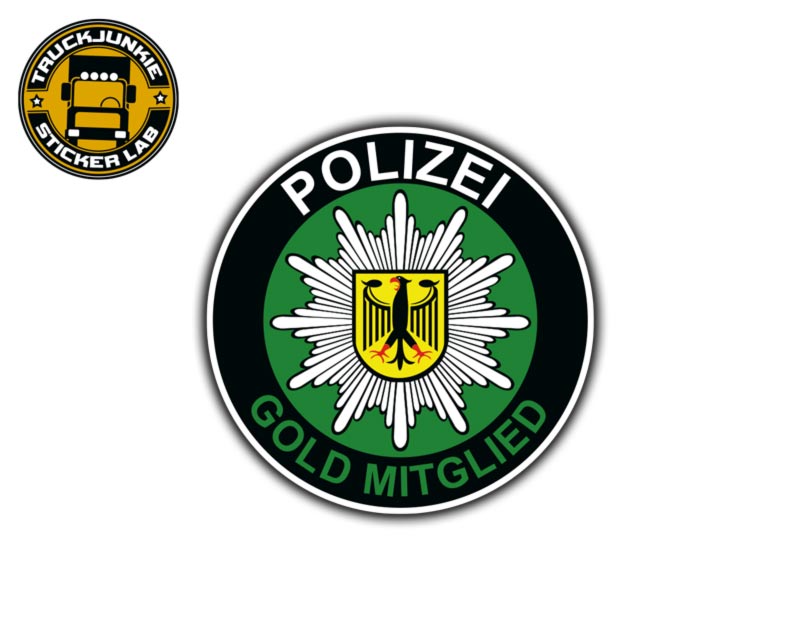 Zoll Aufkleber Sticker Auto Strafzettel DPolG GdP Polizei Plakette Stern  Mi499
