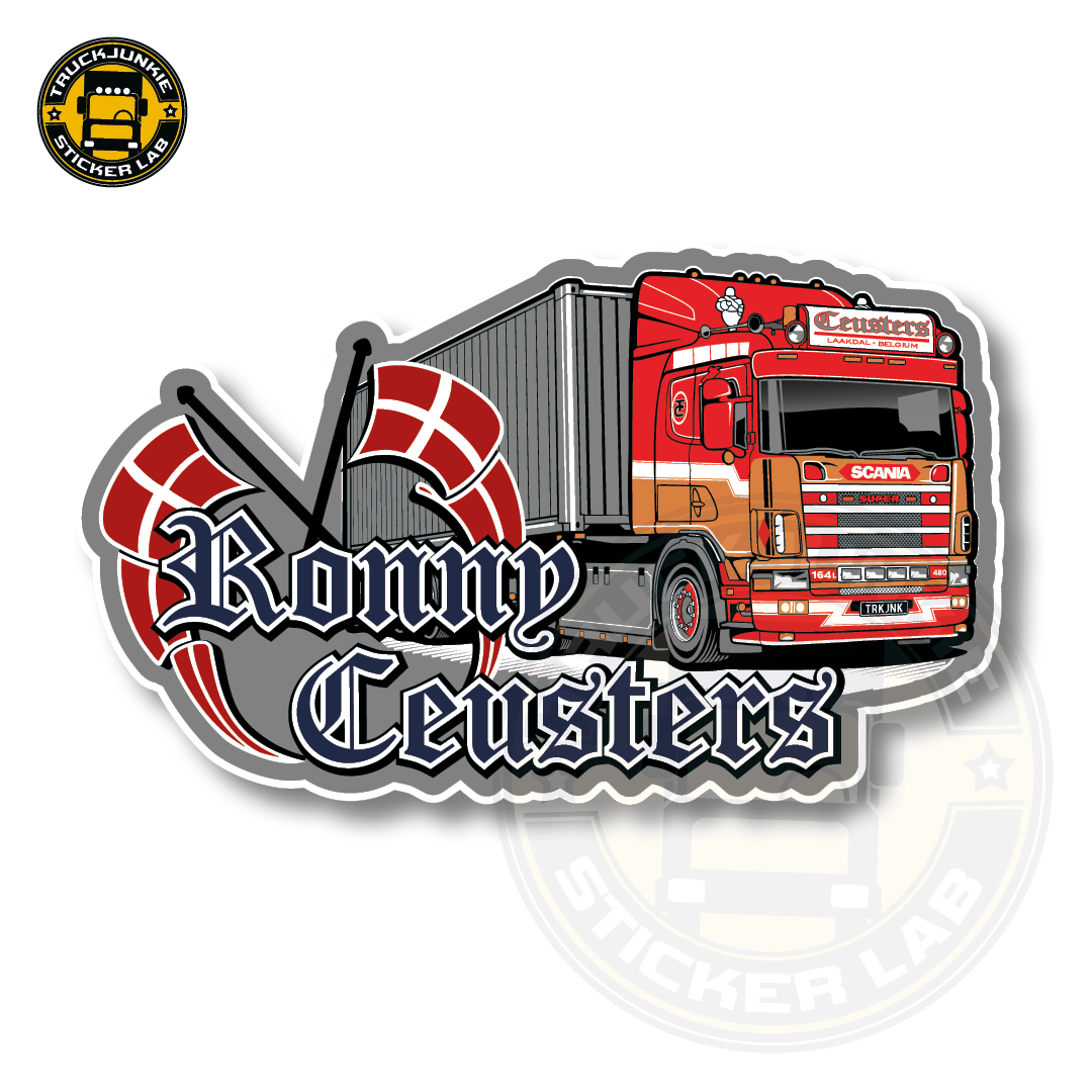 RONNY CEUSTERS TRUCK - FULL PRINT AUFKLEBER