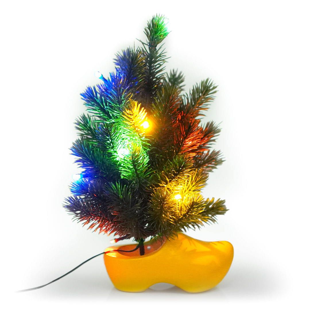 ALLRIDE MINI-WEIHNACHTSBAUM MIT LED UND CLOG