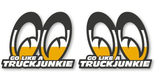 SCHEIBE AUFKLEBER - GO LIKE A TRUCKJUNKIE